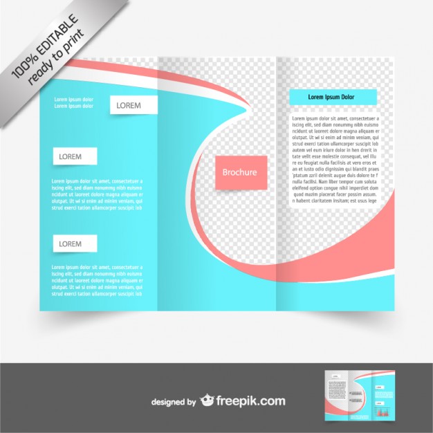 626x626 Vector Tri Fold Brochure Template Vector Free Vector Download In