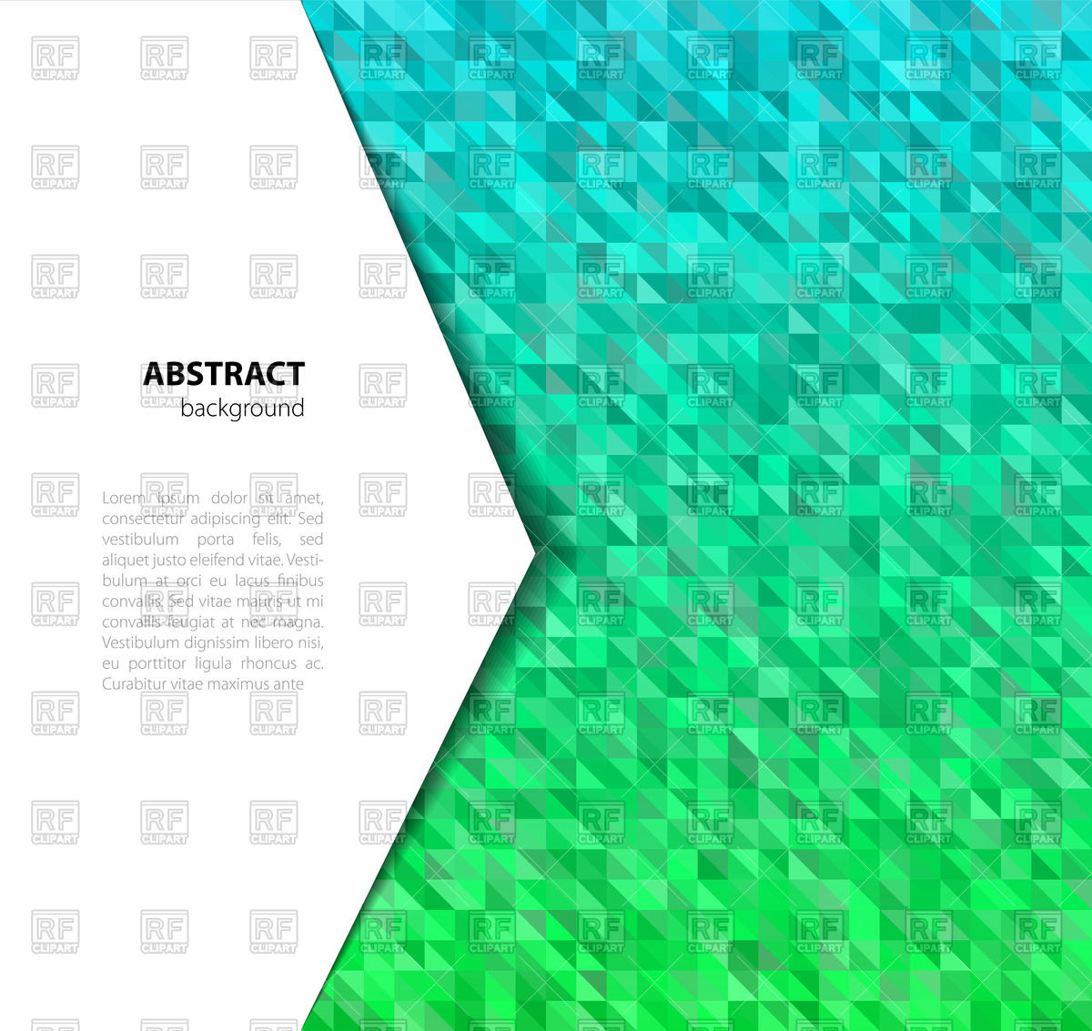 1200x1133 Abstract Green Crystal Triangle Background Vector Image Vector