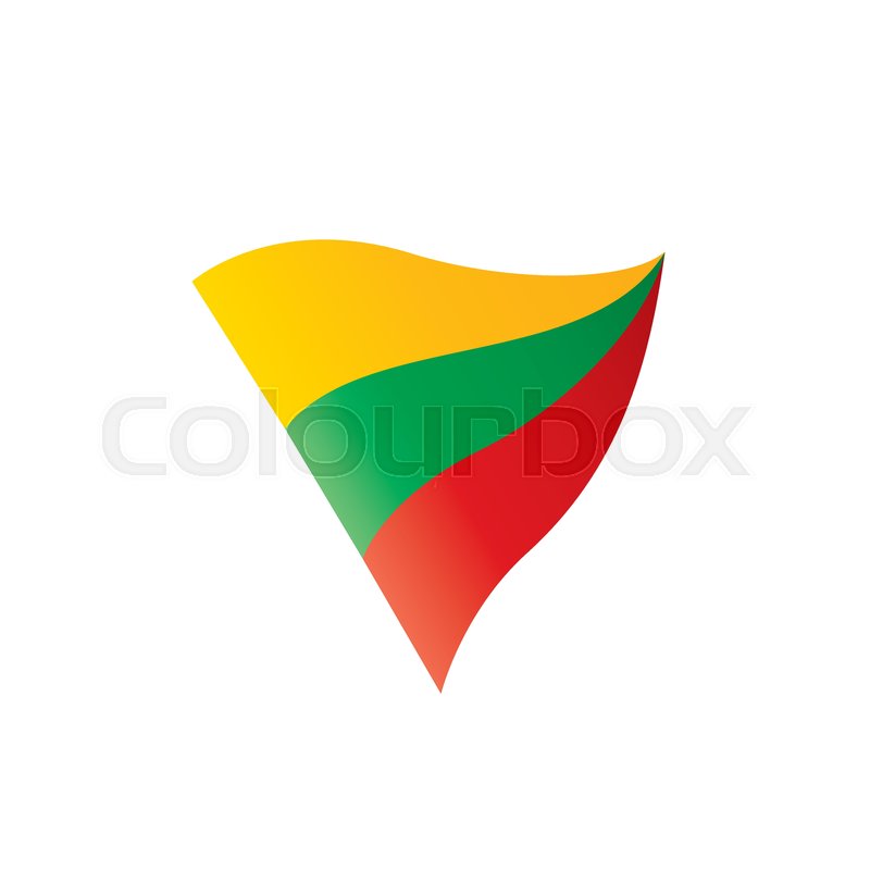 800x800 Lithuania Flag, Vector Illustration On A White Background Stock