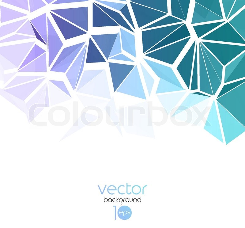 800x744 Vector Color Abstract Geometric Banner With Triangle. Stock