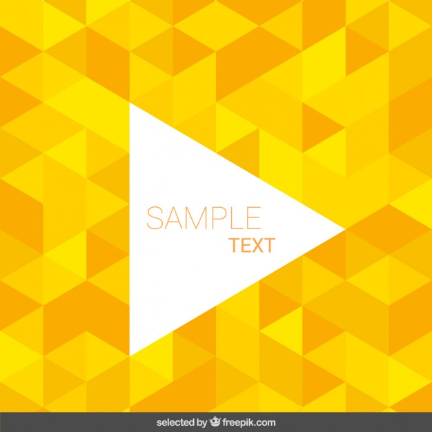 626x626 Background Made With Yellow Triangles Vector Free Download