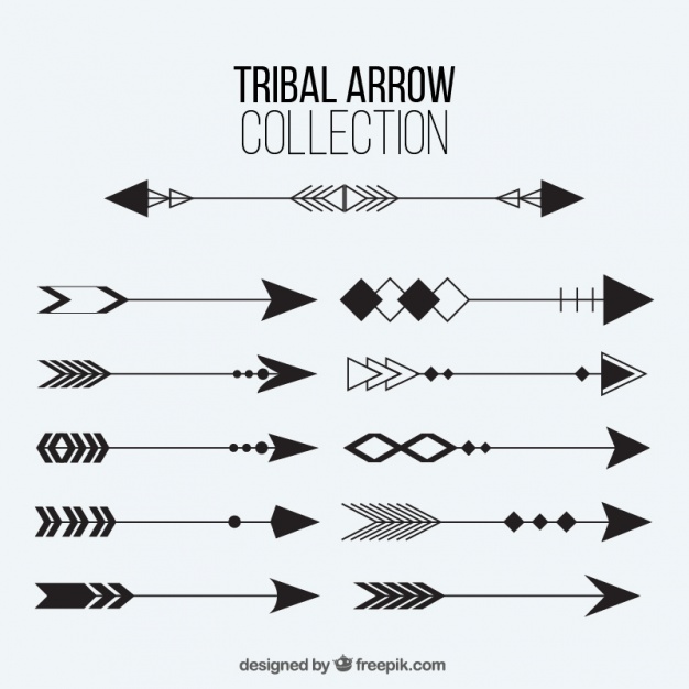 626x626 Collection Of Tribal Arrows Vector Free Download