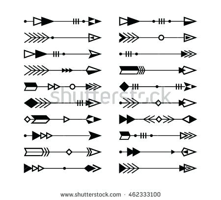 450x406 Tribal Arrow Colorful Arrows Wreath Crossed Vector Sweetolive
