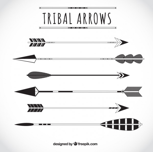 626x625 Variety Of Tribal Arrows Vector Free Download