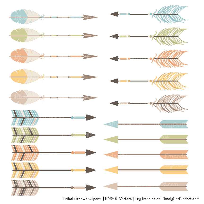 864x864 Vintage Boy Tribal Arrows Clipart
