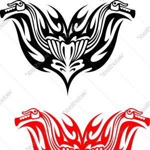 300x300 Photofish With Tribal Flames For Tattoo Design Arenawp