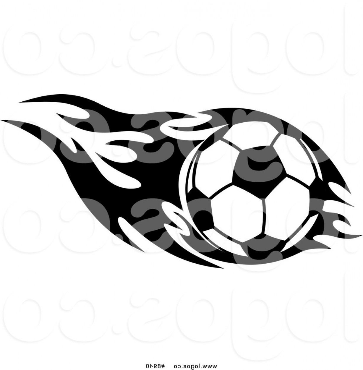 1228x1252 Royalty Free Clip Art Vector Logo Of A Black And White Soccer Ball