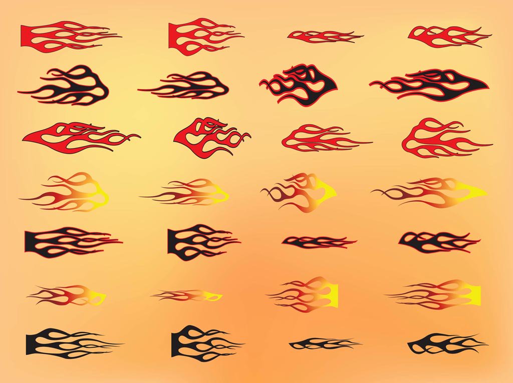 1024x765 Tribal Flames Vector Art Amp Graphics