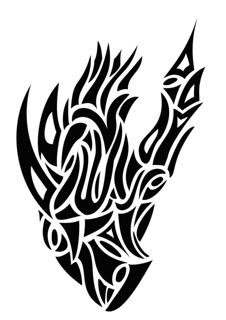 724x1024 Tribal Heart Tattoo Png