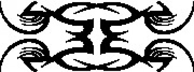 626x233 Tribal Heart Vector Vector Free Download