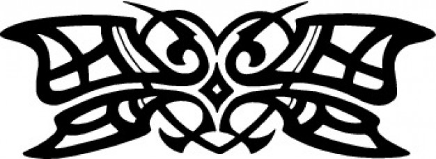 626x229 Tribal Heart Tattoo Design Vector Free Download