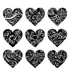 238x250 Tribal Hearts Vector Tattoo And Maori