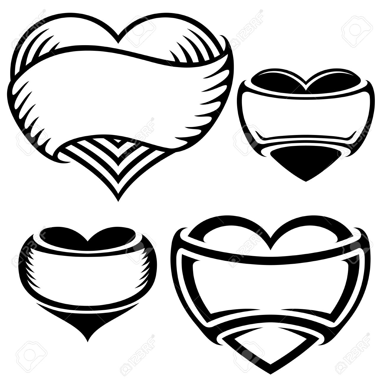 1300x1300 Download Heart Tattoo Vector