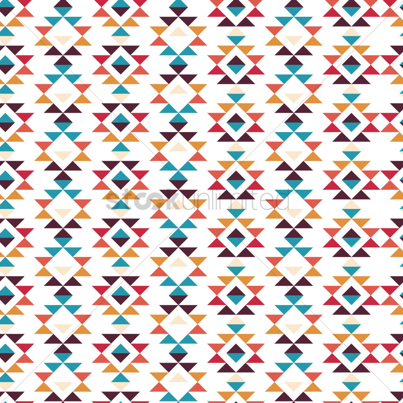 1300x1300 Seamless Tribal Pattern Vector Image
