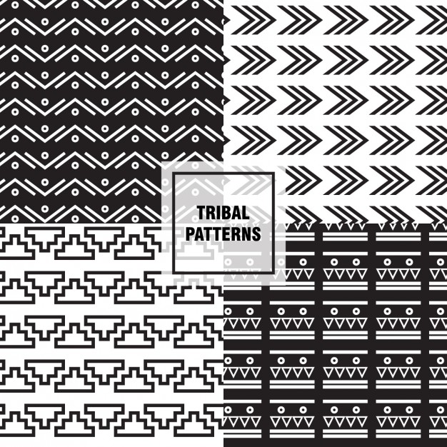 626x626 Black And White Tribal Patterns Vector Free Download