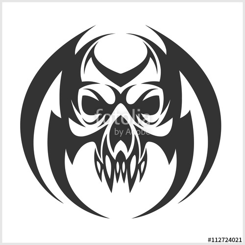 Tribal Skull Vector at GetDrawings | Free download