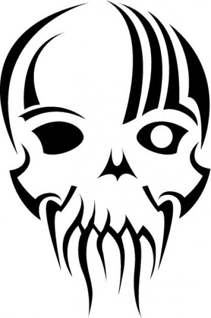 416x626 Tribal Mask Skull Vector Clip Art Vector Free Download