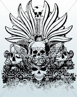 269x340 Tribal Skull Vector Illustration Skull And Art