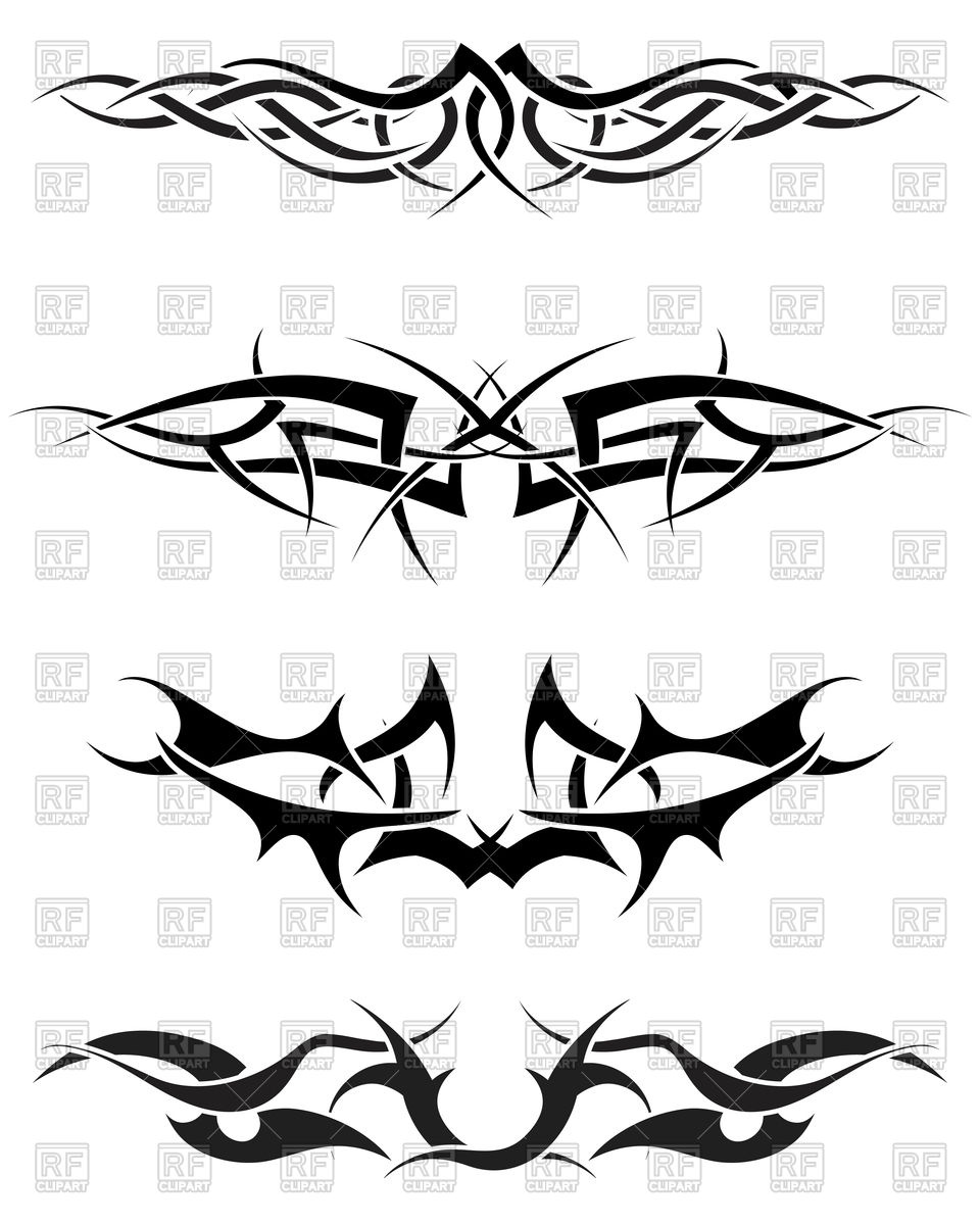 960x1200 Patterns Of Tribal Tattoo Vector Image Vector Artwork Of