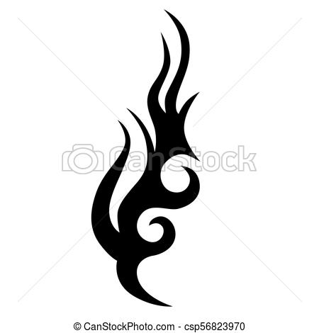 450x470 Tribal Tattoo Vector Design Sketch. Sleeve Art Abstract Pattern