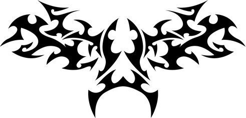 491x237 Floral Tribal Tattoo Vector Free Vector In Encapsulated Postscript