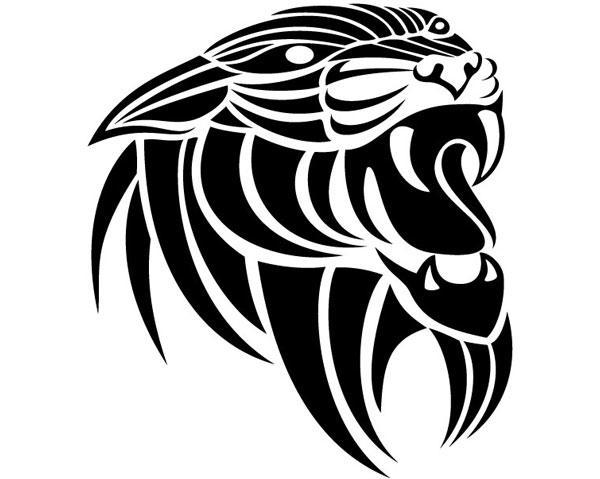 600x479 Panthera Tribal Vector 123freevectors