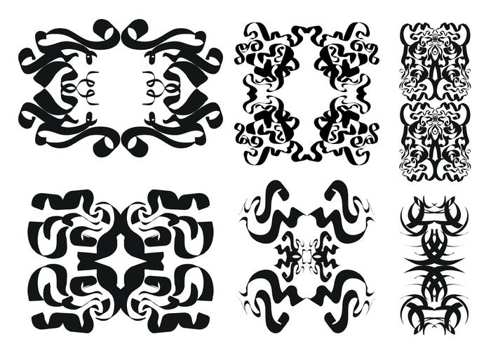 700x490 Free Tribal Vector Ornament Set