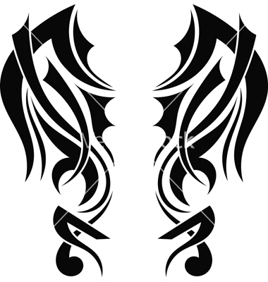 380x400 Tattoo Moon Design Vector Art Royalty Free Cliparts, Vectors, And