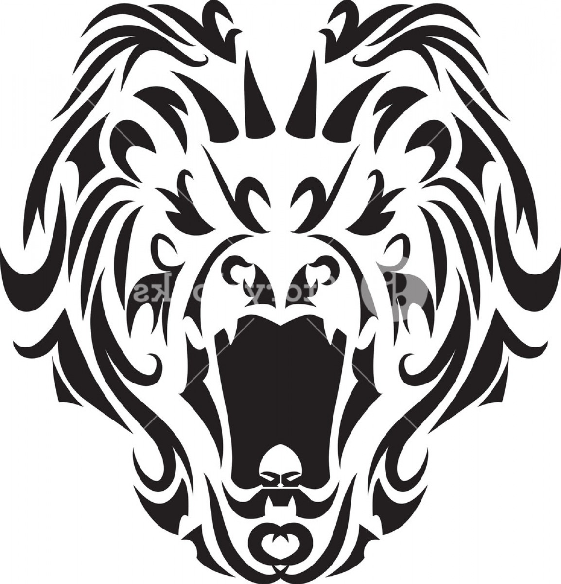1154x1200 Tribal Lion Vector Art Arenawp