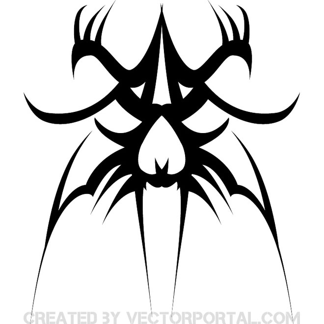 660x660 Tribal Tattoo Free Vector Designs 123freevectors