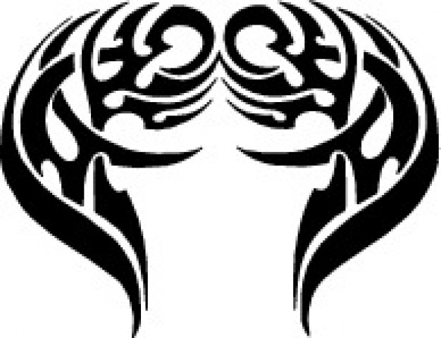 626x480 Tribal Wings Design Vector Free Download