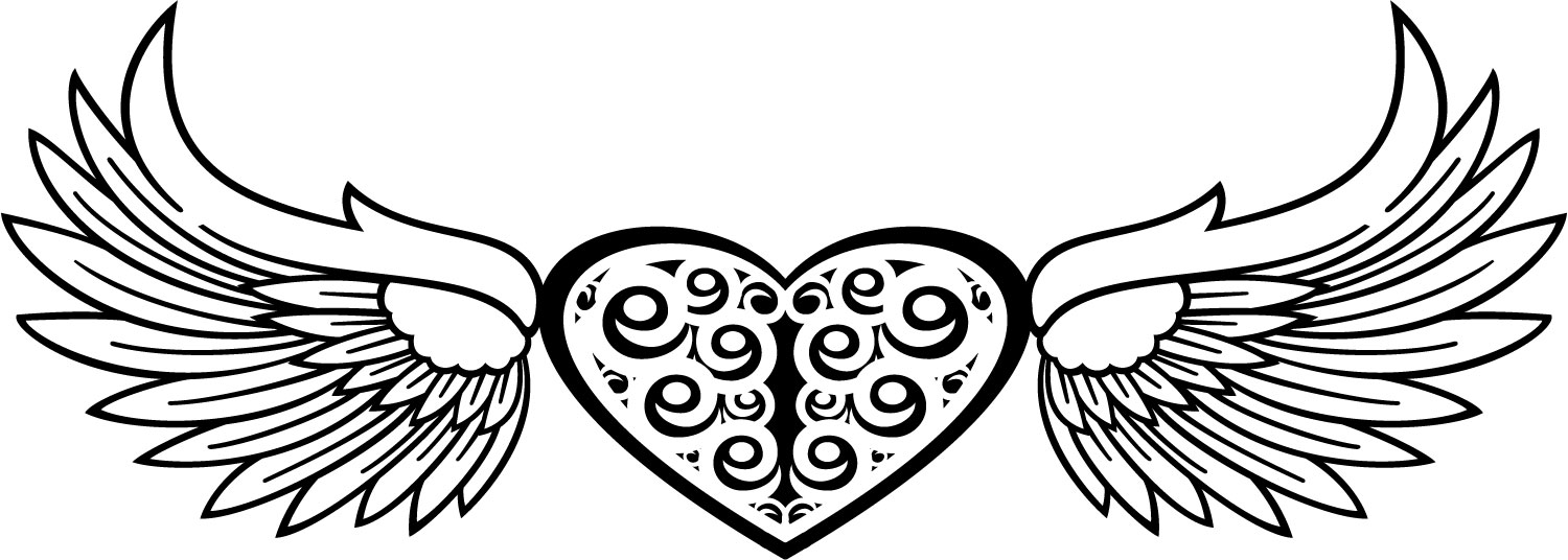 1500x536 Wings Clipart Tribal