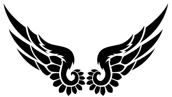 600x340 Collection Of Free Wing Drawing Tribal. Download On Ubisafe