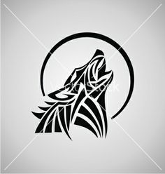 236x248 Tribal Wild Wolf. Tattoo Style Vector Wolf Tattoos