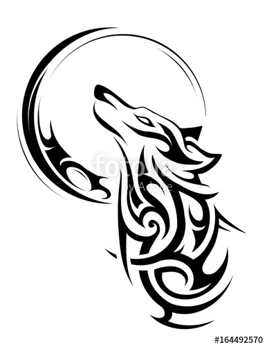386x500 Tribal Wolf Tattoo Stock Image And Royalty Free Vector Files On