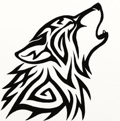 236x239 Collection Of Tribal Wolf Head Drawing High Quality, Free