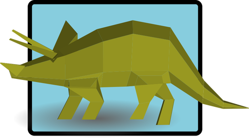 500x278 Green Triceratops Vector Drawing Public Domain Vectors