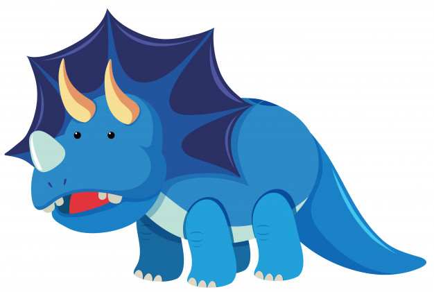 626x421 Triceratops With Three Horns Vector Premium Download