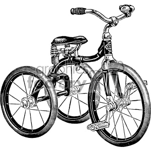 300x300 Royalty Free Vintage Tricycle Vector Vintage 1900 Vector Art Gf