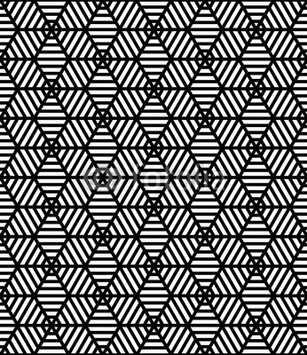 346x400 Vector Seamless Trippy Pattern ,textile Print With Illusion, Black