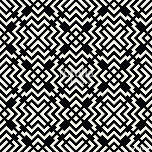 500x500 Seamless Geometric Square Lines Design Trippy Vector Pattern