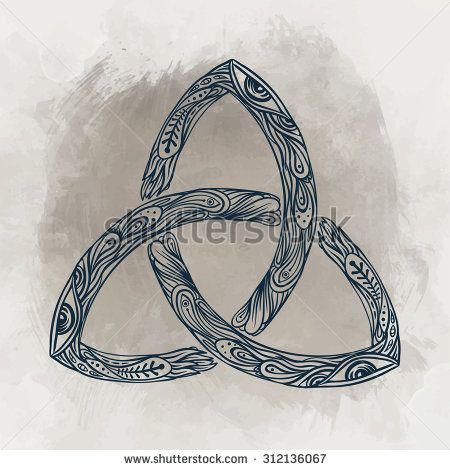 450x470 Triquetra Celtic, Body, Mind And Spirit Symbol. Trinity, Knot