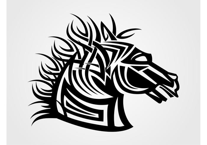 700x490 Horse Head Free Vector Art