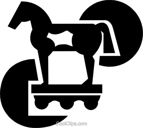 480x429 Trojan Horse Royalty Free Vector Clip Art Illustration Vc042730