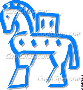 278x300 Trojan Horse Vector Clip Art
