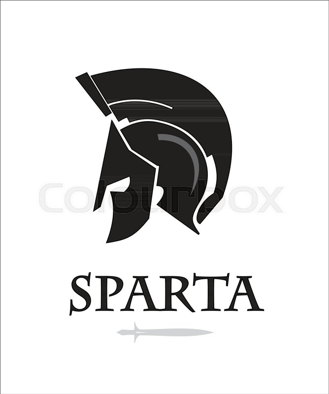 668x800 Spartan Warrior Head. Knight Logo. Trojan Stock Vector Colourbox