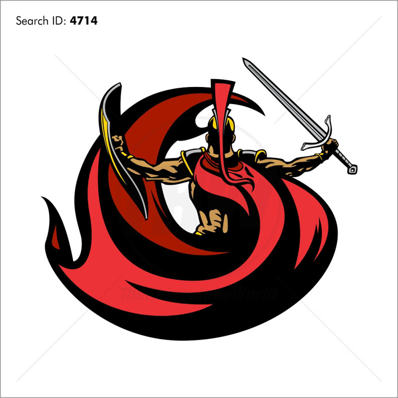 800x800 Trojan 2 Vector Mascot