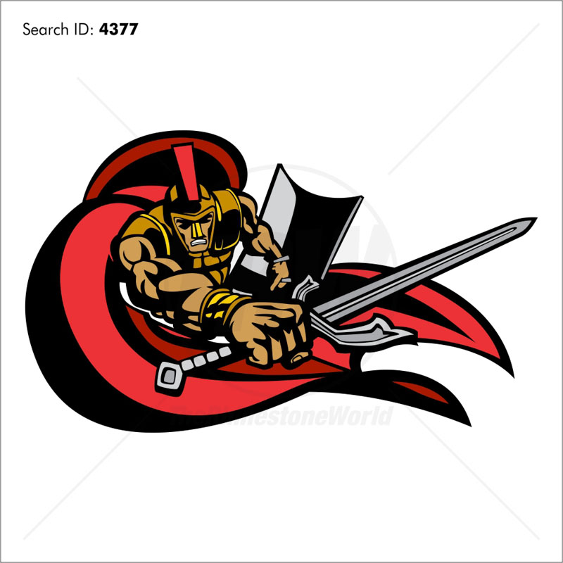 800x800 Trojan 3 Vector Mascot