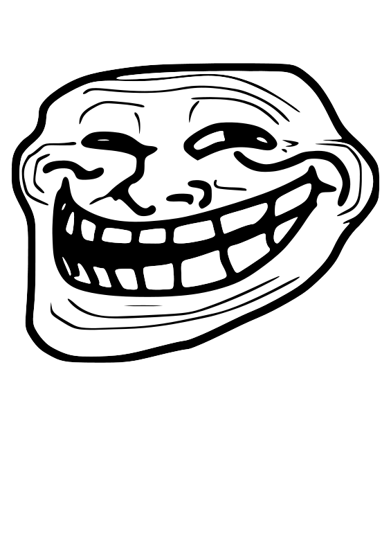 565x800 Free Clipart Troll Face