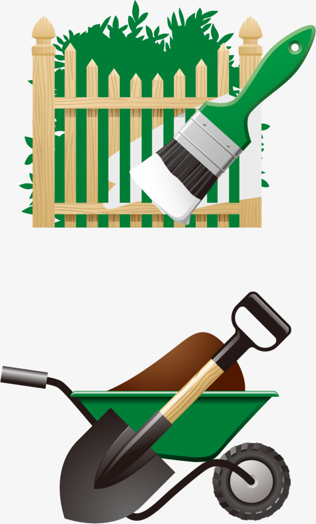 650x1077 Png Brush Fence Trolley Vector Elements, Fences, Element, Stroller